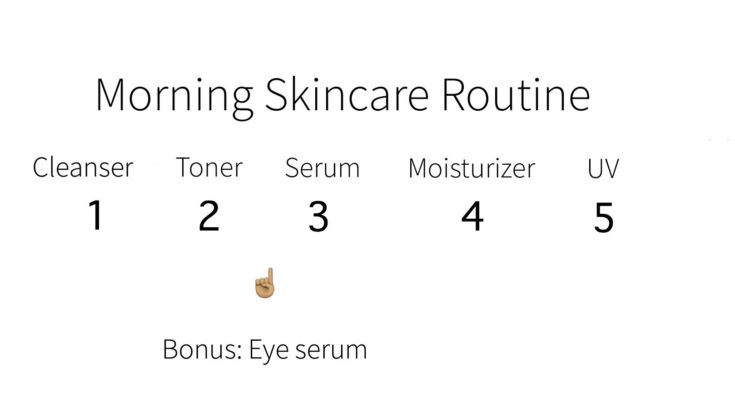 morning skincare process