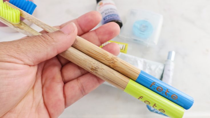 non-toxic Oral Hygiene toothbrushes closeup- Felixinsideout